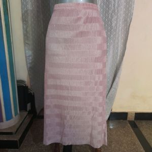 Shimmering Crepe Full Lenght Skirt, 32&#34;