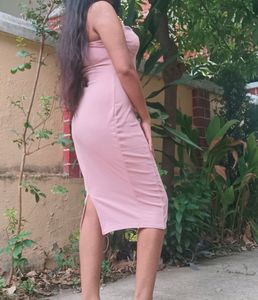 Peach Bodycon Dress