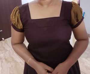 Elegant Brown &amp; Gold Pattupavada Set New