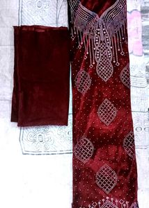 Elegant Velvet Salwar Kameez