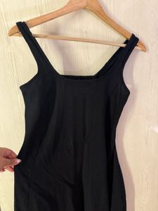 Classic Black Waist Hugging Dress