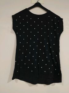 Black Embellished Top☄️