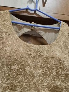 Anarkali Kurta Chikankari Thread Work