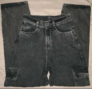 Dark Gray Cargo Jeans