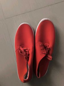 Red Casual Shoes