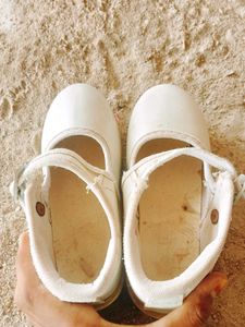 Girls School White Shoes