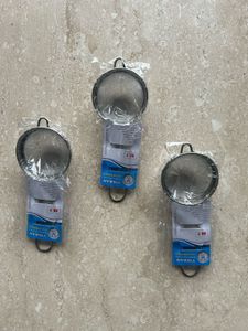 Set of 3 New Tea Strainers