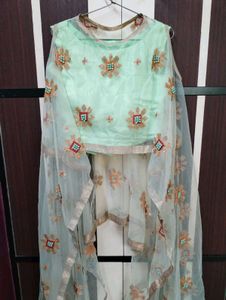 Elegant Mint Green Lehenga Choli