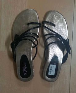 Black And Golden Flats