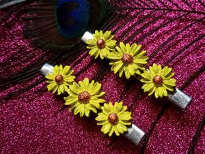 Sunflower Hair Clips - Set of 2