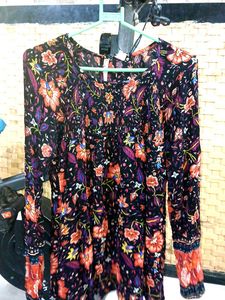 Floral Print Long Sleeve Top