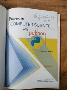 Computer Science With Python Class XI Plus One