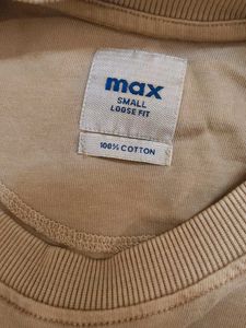 Men&#39;s Tan Graphic Loose Fit T-Shirt