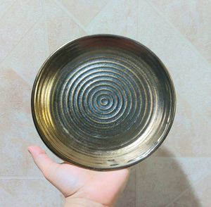 2 Ceramic Snack Plate 🍽 (Copper Color)