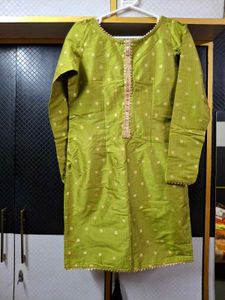 Mehndi Green Sharara Suit Set