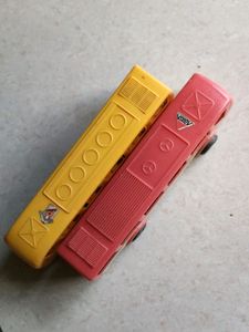 Small Extensively Used Bus Toy 2 Pieces