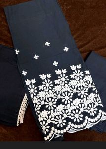 Elegant Black Embroidered Kurta Set