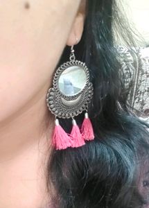 Combo Of 2 Ethnic Jhumke Mirror Earrings✨