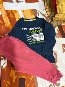 Boys Graphic Print Sweatshirt Combo