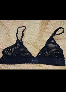 Orginal Balenciaga Black Nylon Bra