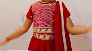 Red Lehenga Choli Set