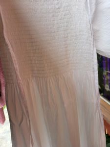 White Cotton Casual Dress