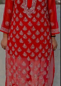 chikankari kurti 😘
