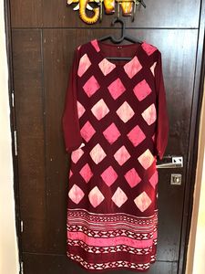 Maroon & Pink Kurta