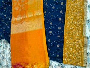 Navy Blue And Mustard Yellow Suit Set