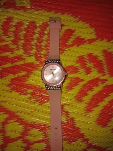 RRADO Quartz Watch - Rose Gold &amp; Rhinestones