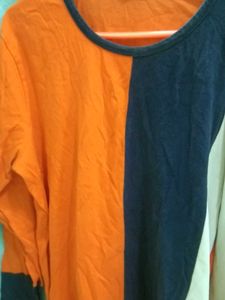 Color Block Long Sleeve Tee