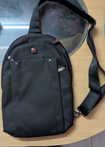 Black Multi Functional Unisex Cross Bag
