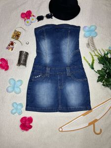 Denim Fitted Dress