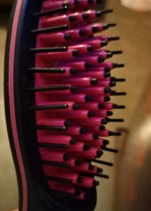 Hair Straighting Heating Brush With Box