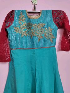 467 Rs Gorgeous Cotton Anarkali Set