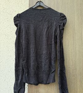 Sparkly Puff Sleeve Top