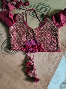 Maroon Bollywood Jacquard Saree