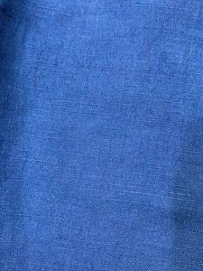 Blue Embroidery Linen Top