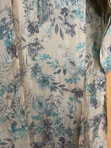 Floral Print Kurta Pant Set
