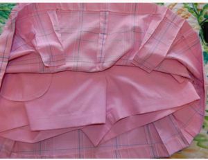 Nike Pink Plaid Mini Skirt