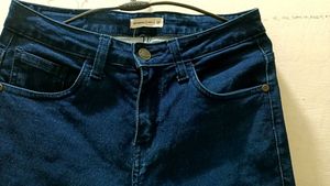 Dark Blue high waist Wide Leg Jeans