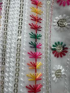 White Embroidered Kurta