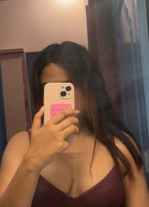 Burgundy Padded Bra (Non Wired)