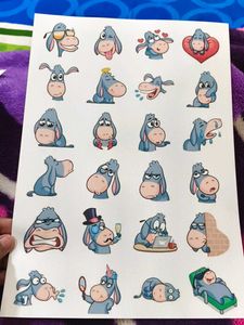 Eeyore Emoji Stickers Pack Of 3