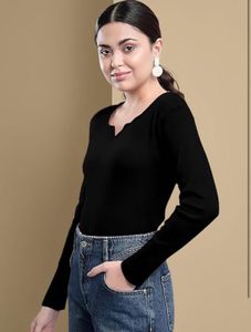Black Long Sleeve Top
