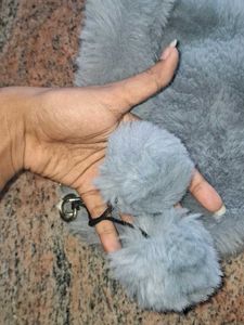 Fuzzy Heart Handbag
