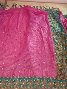 Heavy Stone Work Lehnga Saree In Two Colours