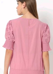 pink schifli dnmx top