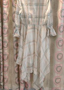 Plad Button Up Dress