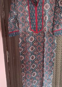 Floral Print Kurti Set - 3 Piece